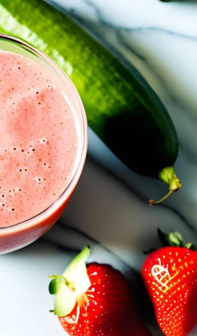 strawberry and cucumber smoothie